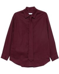 Manuel Ritz - Tie-Detail Long-Sleeve Shirt - Lyst