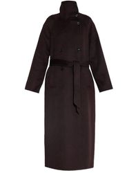 Samsøe & Samsøe - Belted Double-Breasted Coat - Lyst