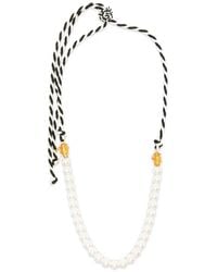 forte_forte - Braided Glass-Bead Necklace - Lyst