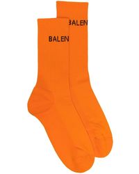 Balenciaga Sokken Met Logo - Oranje
