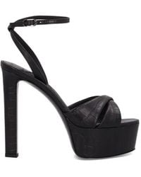 Le Silla - Odette Croc-Effect Platform Sandals - Lyst