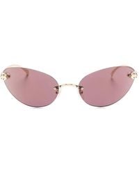 Cartier - Rimless Oval-Frame Sunglasses - Lyst