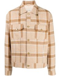 Nick Fouquet - Plaid-Check Print Shirt Jacket - Lyst