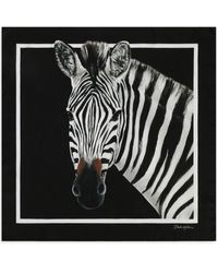 Dolce & Gabbana - Silk Zebra Print Scarf - Lyst