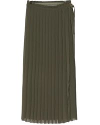Ami Paris - Pleated Midi Skirt - Lyst