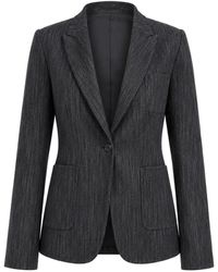 Eleventy - Single-Breasted Notched-Lapels Blazer - Lyst