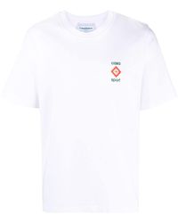 Casablanca - Camiseta con logo estampado - Lyst