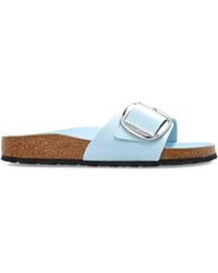 Birkenstock - Pastel Leather Sandals With Metallic Buckle - Lyst