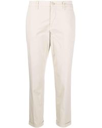 Fay - Low-rise Straight-leg Chinos - Lyst