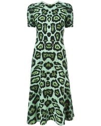 Givenchy - Leopard-Print A-line Dress - Lyst