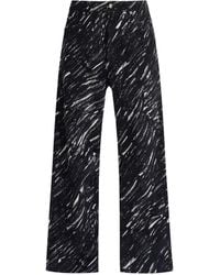 Marni - Gesmockte Jeans Met Wijde Pijpen - Lyst