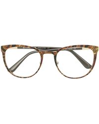 Etro - Printed Square Frame Glasses - Lyst