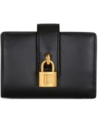 Balmain - Padlock Leather Wallet - Lyst