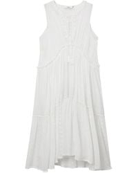 B+ AB - Embroidered-Detail Midi Dress - Lyst