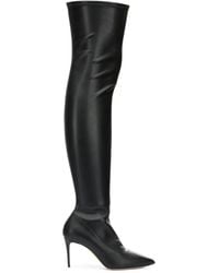 Casadei - Pointed-Toe Over-The-Knee Boots - Lyst