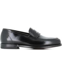 Green George - Polished Strap Leather Loafers - Lyst