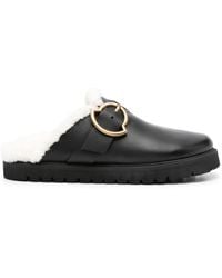 Moncler - Bell Leather Mules - Lyst