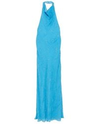 STAUD - Roselle Beaded Halterneck Maxi Dress - Lyst