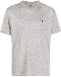 Polo Ralph Lauren - Logo-Embroidery Cotton T-Shirt - Lyst