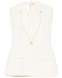 Erika Cavallini Semi Couture - Flap-Pocket Vest - Lyst