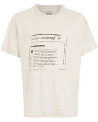 Osklen - Respect Our People-Print Short-Sleeve T-Shirt - Lyst