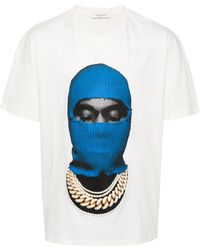 ih nom uh nit - Face-print Cotton T-shirt - Lyst