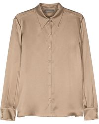 Alberta Ferretti - Chemise En Satin - Lyst