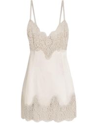 Dolce & Gabbana - Sleeveless Slip Mini Dress - Lyst