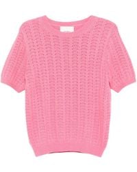 Lisa Yang - Pointelle Top Met Korte Mouwen - Lyst