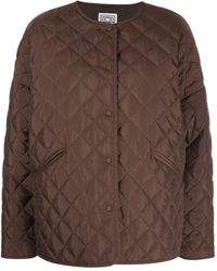 Totême - Diamond-quilted Collarless Jacket - Lyst