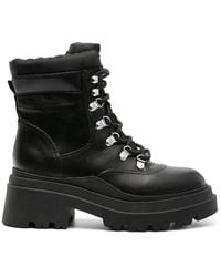 Guess - Vaney Lace-Up Combat Boots - Lyst