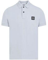 Stone Island - Logo Patch Polo Shirt - Lyst