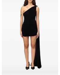 ELEH - One-Shoulder Draped Mini Dress - Lyst