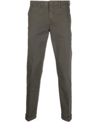 Fay - Stretch-cotton Tapered Chino Trousers - Lyst