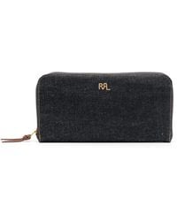 RRL - Logo-Plaque Denim Wallet - Lyst