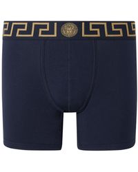 Versace - Cotton-Jersey Long Trunks - Lyst