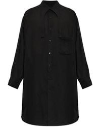 Yohji Yamamoto - Oversized Long-Line Shirt - Lyst