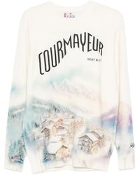MC2 Saint Barth - Heron Print Courmayeur Graphic Sweater - Lyst