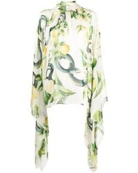 Roberto Cavalli - Blusa Con Stampa - Lyst
