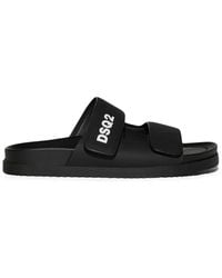 DSquared² - Touch-Strap Calf-Leather Sandals - Lyst