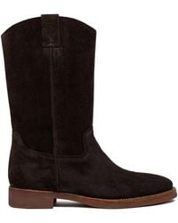 Buttero - Panelled Suede Boots - Lyst