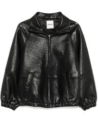 Sandro - Leren Jack Met Textuur - Lyst