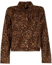 Levi's - Giacca Denim Con Stampa - Lyst