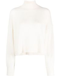 Theory - Cropped Turtleneck In Cashmere - Lyst