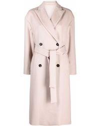 Brunello Cucinelli - Double-breasted Wool-cashmere Blend Coat - Lyst