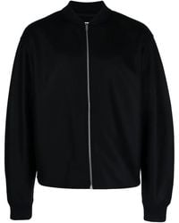Jil Sander - Zip-Up Wool Bomber Jacket - Lyst