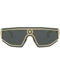 Versace - V-powerful Shield Sunglasses - Lyst