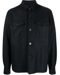 Harris Wharf London - Hemdjacke Mit Knopfleiste - Lyst