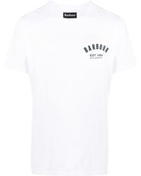 Barbour - Logo-print Short-sleeved T-shirt - Lyst