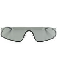 Gucci - Square G Sonnenbrille mit Shield-Gestell - Lyst